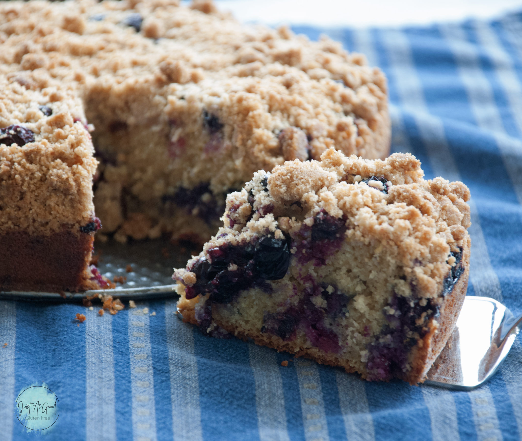 Gluten Free Blueberry Crumb Cake - Just As Good